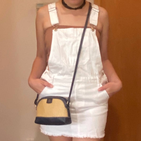 Forever 21 Dresses & Skirts - 💛Forever 21 White Overall Mini Dress, M